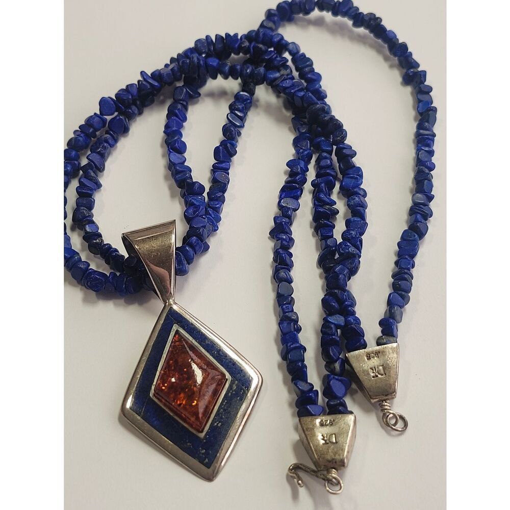 Jay King DTR 925 Lapis Bead Necklace